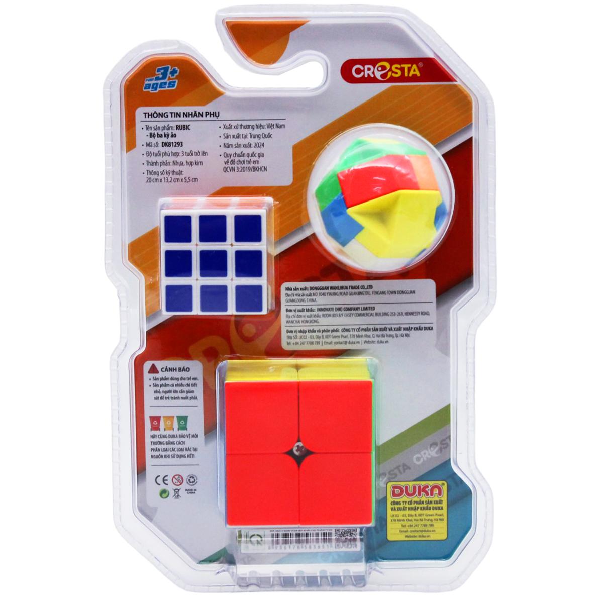 Bộ 3 Rubik Kỳ Ảo - Cresta DK81293