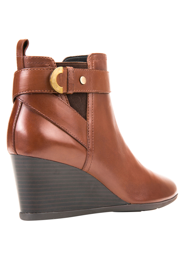 Giày Boots Nữ GEOX D INSPIRAT.WED D SMO.LEA BROWN - Nâu - Giày boots nữ |  TheGioiSneaker.com