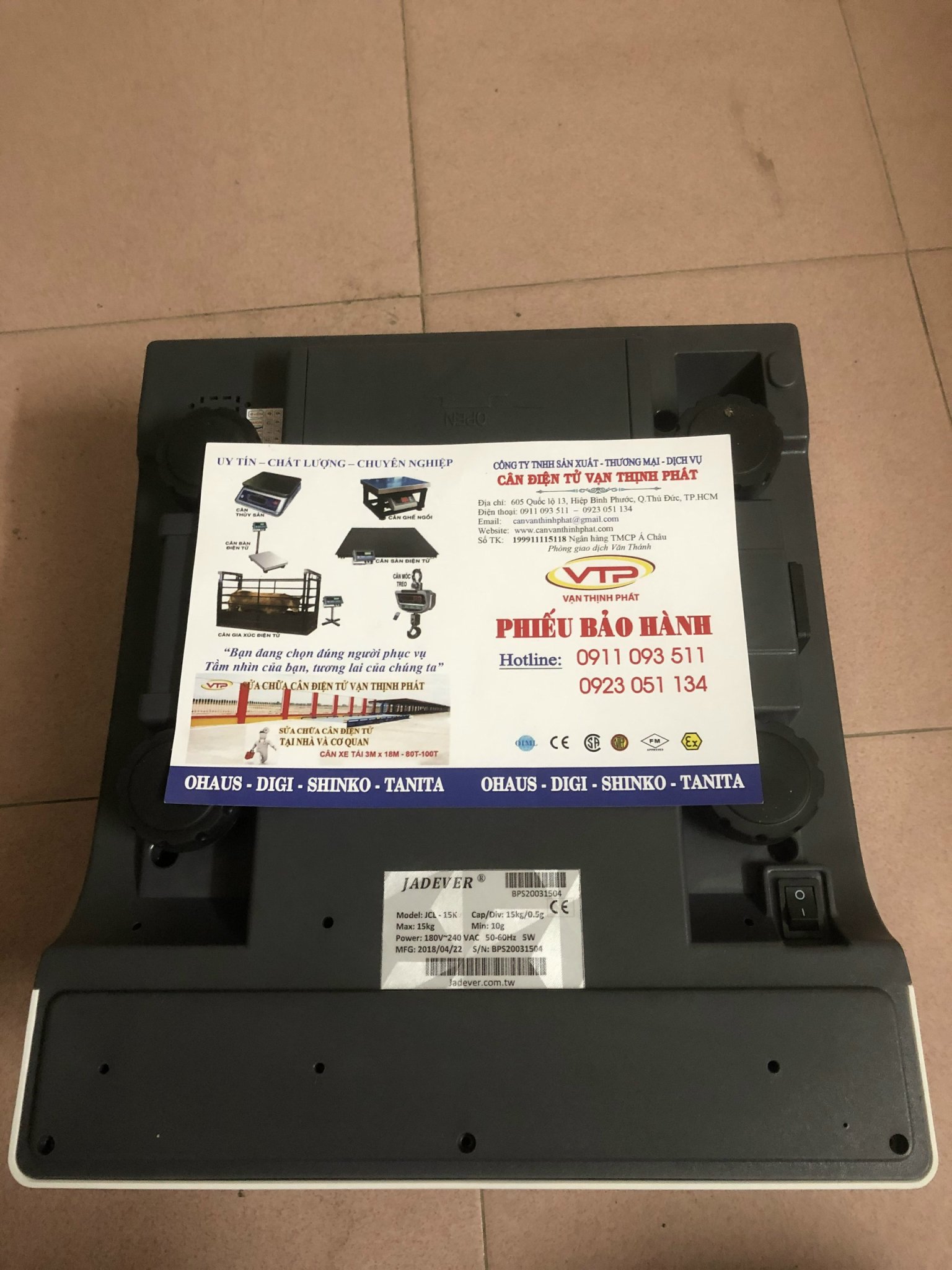 Cân Điện Tử JADEVER JCL 3 KG