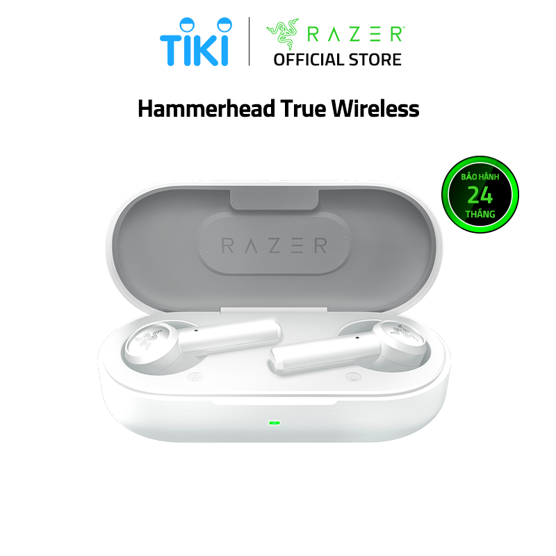 Tai Nghe Razer Hammerhead True Wireless Earbuds - Mercury  - Hàng Chính Hãng