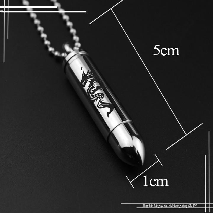 MẶT DÂY CHUYỀN NAM CHẠM RỒNG INOX THÉP KHÔNG GỈ