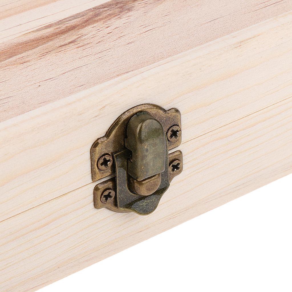 4 Slots Essential Oil Wooden Box Storage Case Large Organizer for 30ML Oil Best for Keeping Your Oils Safe