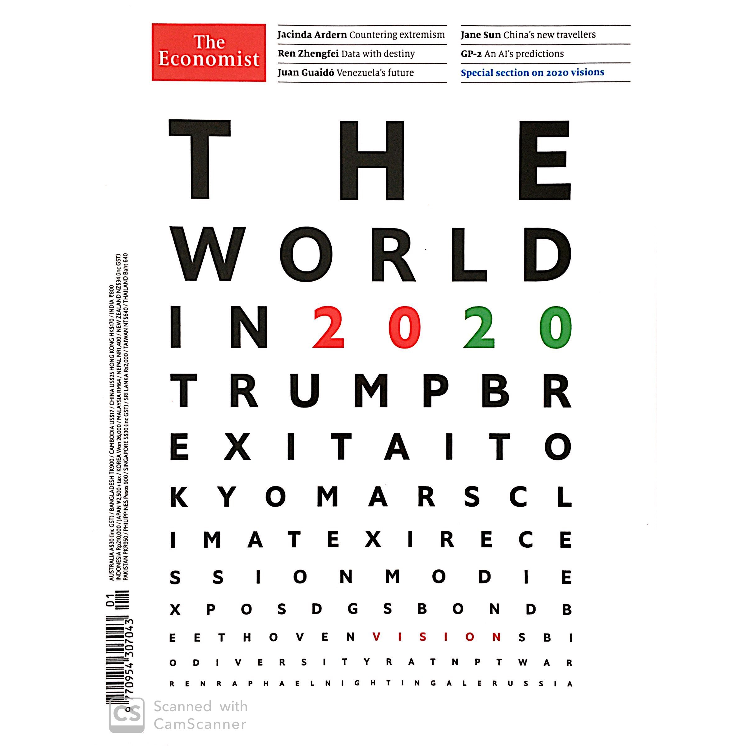 The Economist: The World In 2020