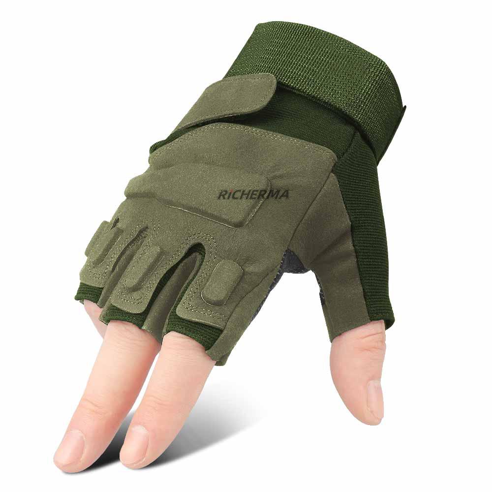 Thể Thao Ngoài Trời Găng Tay Xe Máy Nữ Mùa Hè Fingerless Đi Xe Đạp Găng Tay Đi Xe Máy Nam Có Thể Điều Chỉnh Tay Bảo Vệ Chụp Găng Tay
