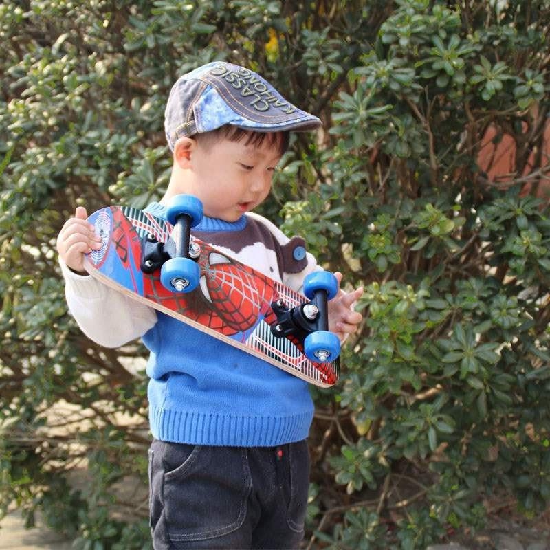 Ván Trượt Trẻ Em, Ván Trượt Skateboard Thể Thao Chất Liệu Gỗ Phong Ép Nhiệt Cao Cấp Họa Tiết Ngỗ Nghĩnh