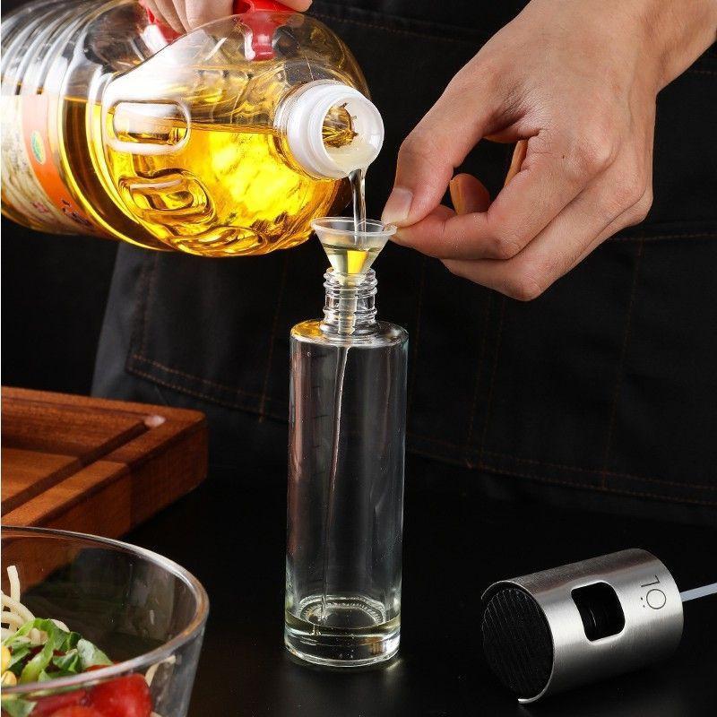 Bình xịt dầu ăn, nước mắm, gia vị thủy tinh 100ml