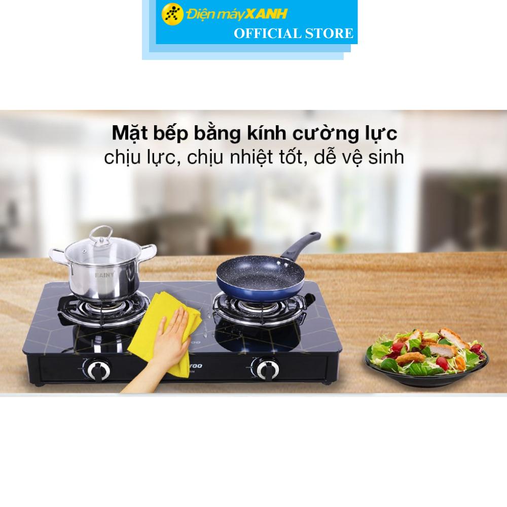 Bếp ga đôi Kangaroo KG526M - Hàng Chính Hãng