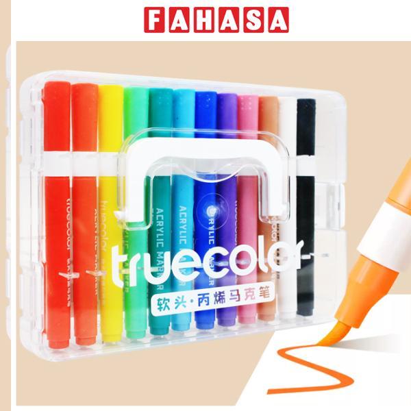 Hộp 12 Bút Lông Màu Acrylic Marker - Truecolor ZCA0628_12