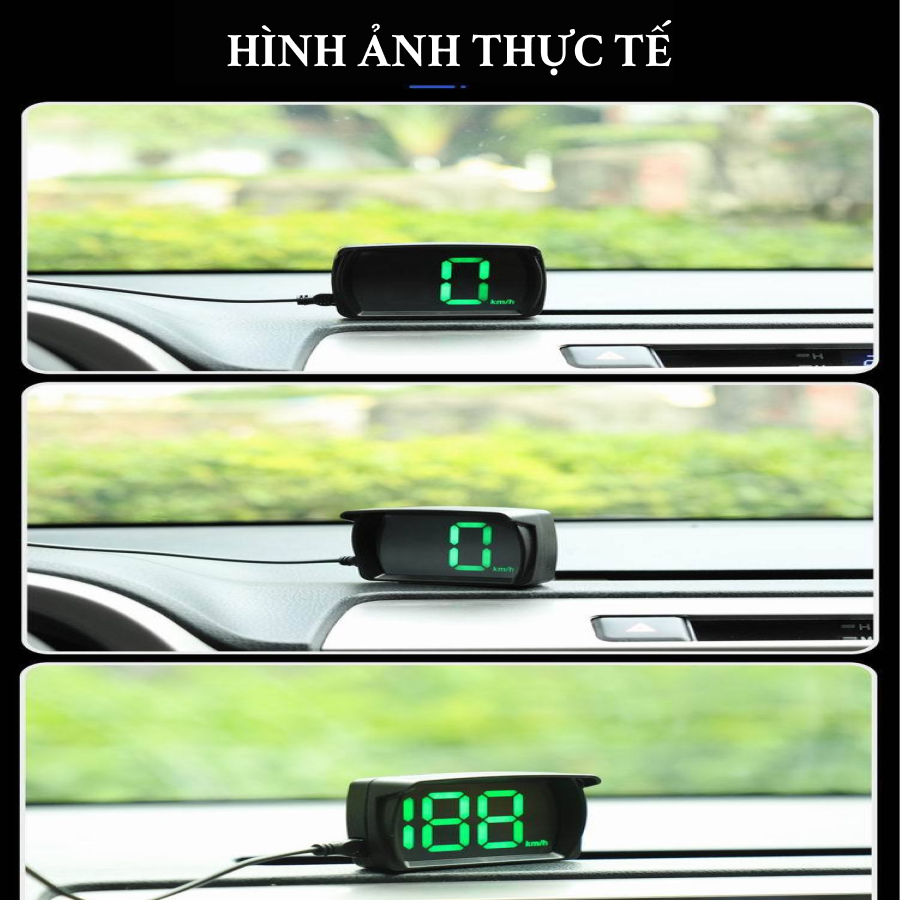 Thiết bị hiển thị thông tin trên kính lái HUD M8 - Màn hình hắt kính hiển thị tốc độ ô tô xe hơi cắm cổng OBD2