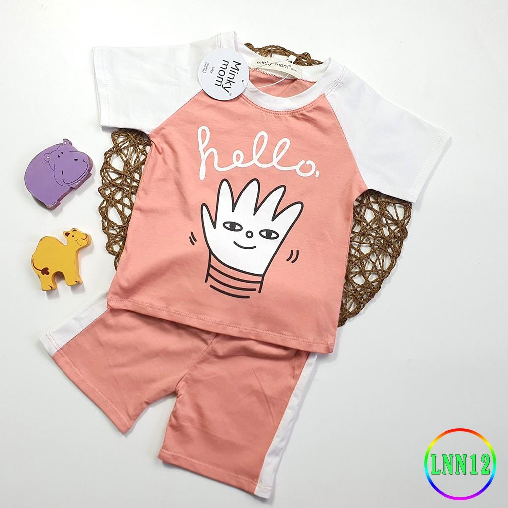 Bộ Cộc Tay Cho Bé LNN12 Đồ Bộ Thun Lạnh Cao Cấp Mềm Mịn Thoáng Mát Dễ Chịu, Thoải Mái Cho Bé