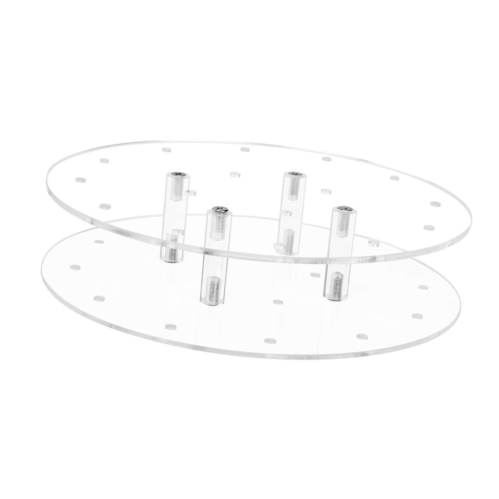 Clear Acrylic Cake Display Stand 16 Holes Cake Holder for Thanksgiving Decor