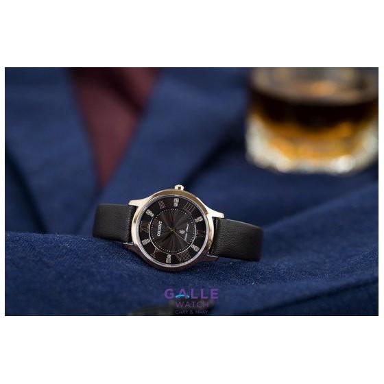 Đồng hồ nữ Orient FUB9B001T0 - Cọc số La Mã đính đá, Mặt kính Sapphire chống xước, mức chống nước 3 ATM, dây đeo da thời trang cao cấp, chính hãng, bảo hành 1 năm quốc tế, thay pin miễn phí trọn đời, phân phối độc quyền Galle Watch