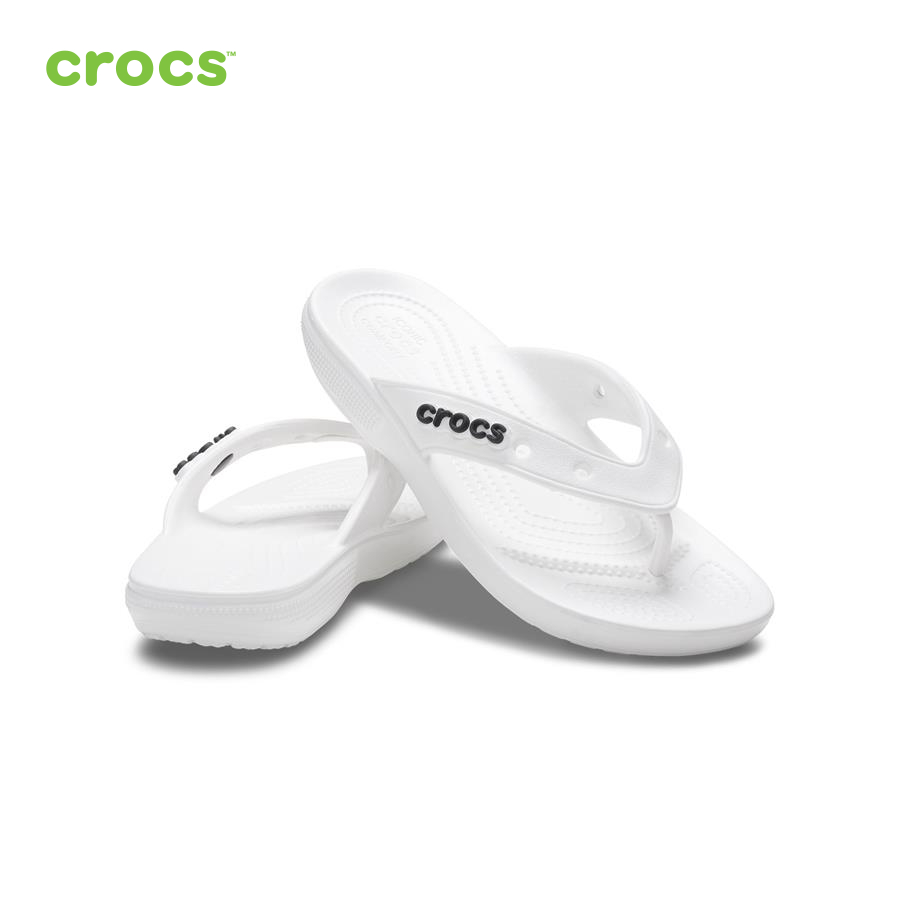 Dép nhựa nam Crocs Classic Flip U White - 207713-100