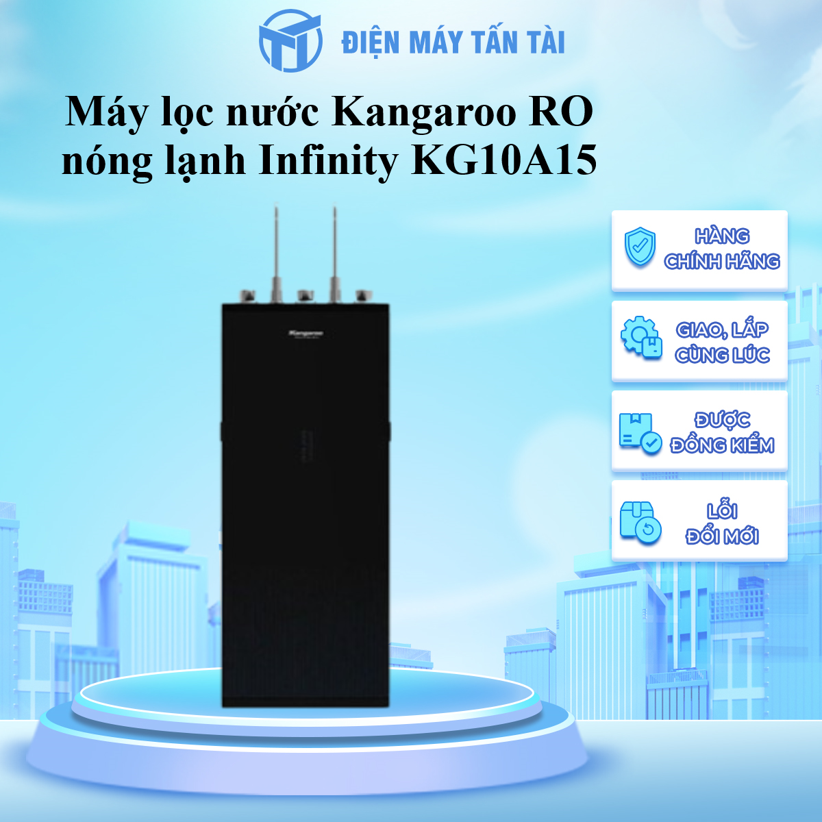 Máy lọc nước Kangaroo RO nóng lạnh Infinity KG10A2I - Hàng chính hãng