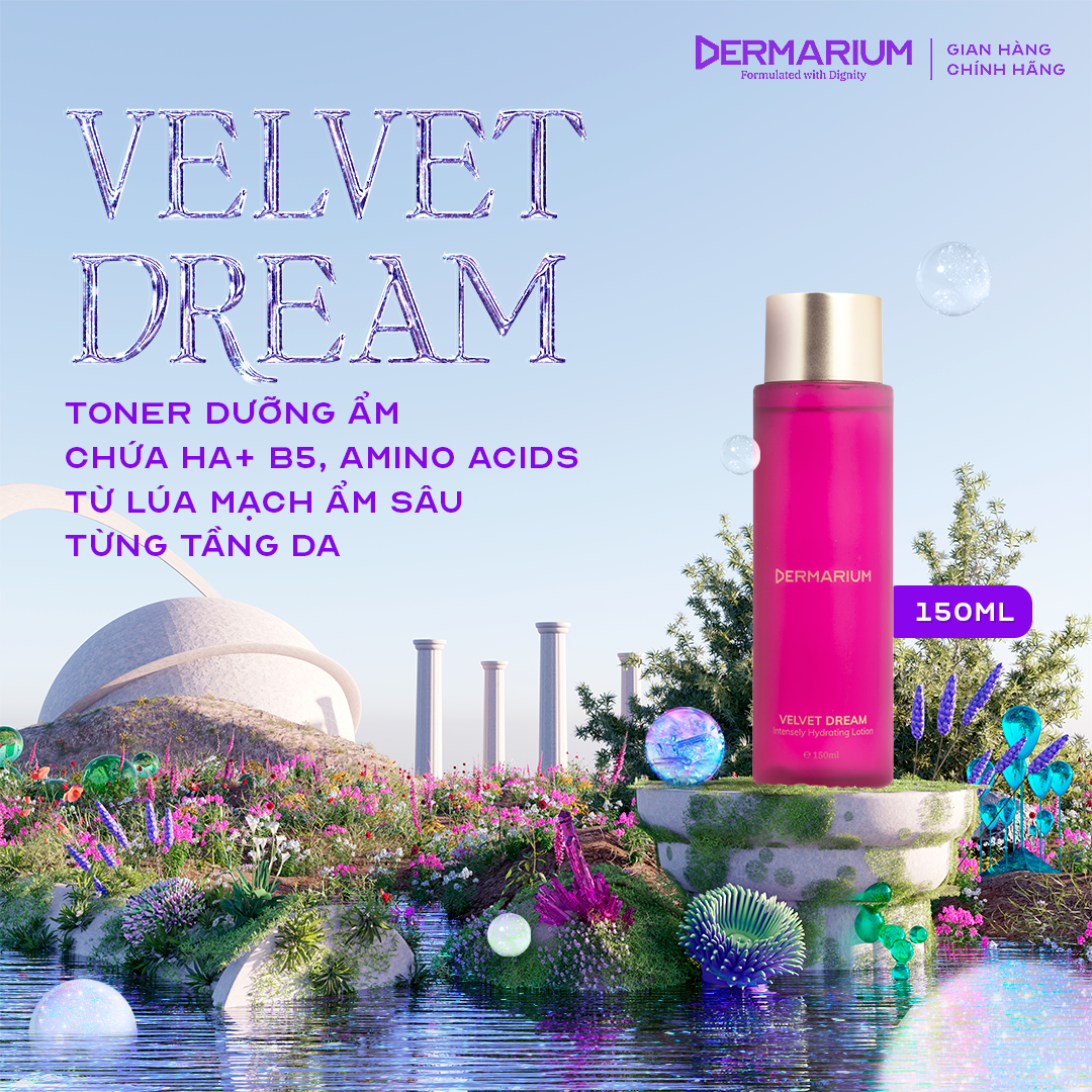 Toner (Nước Cân Bằng) Dermarium Dưỡng Ẩm Velvet Dream