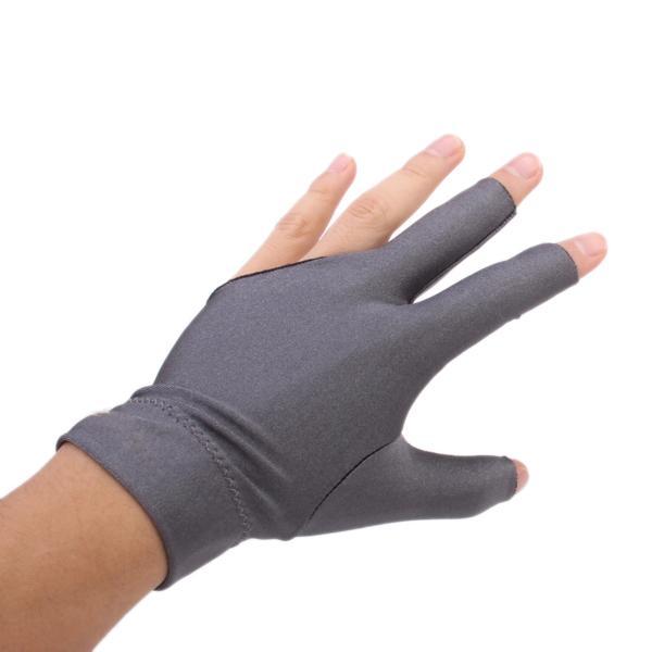 3Pcs Snooker Billiard Cue Gloves Pool Left Hand Open Three Finger Glove