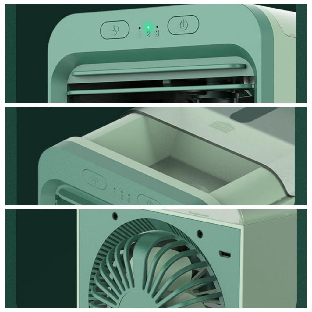 2X Portable Mini Air Cooler Personal Quiet USB Air Conditioner for