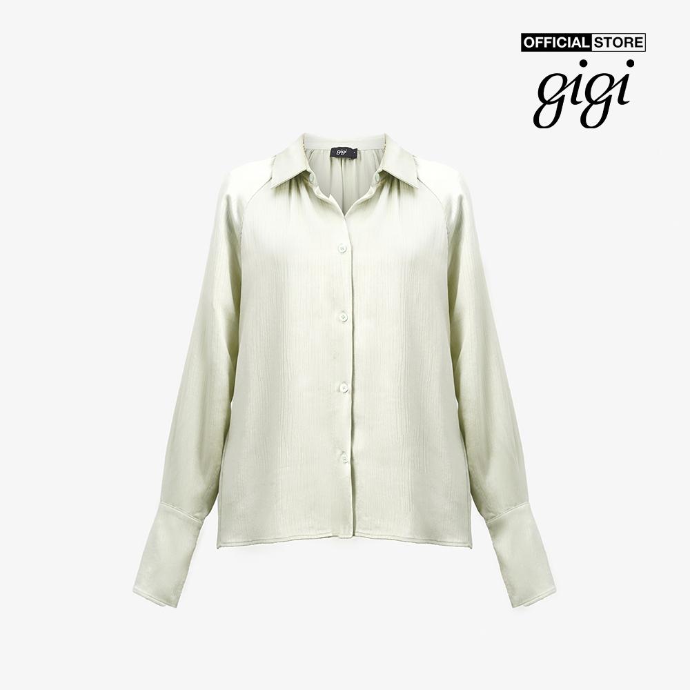 GIGI - Áo sơ mi nữ tay dài cổ bẻ phom suông hiện đại G1107T222274