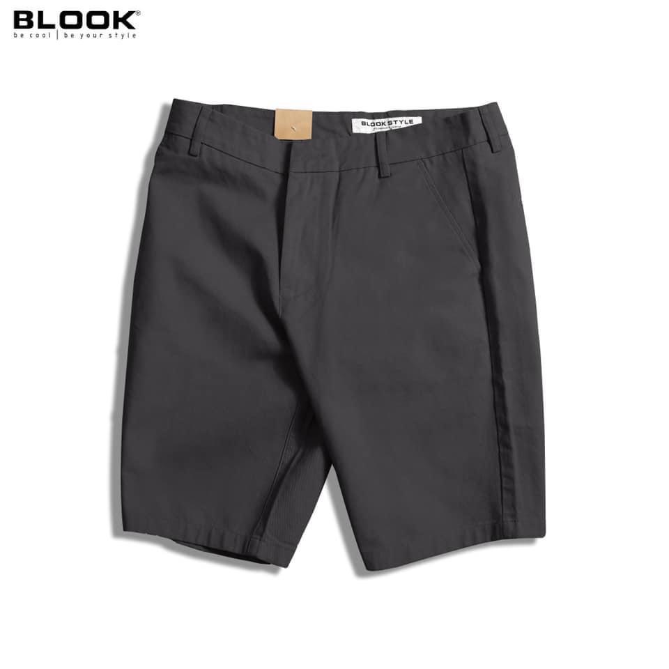 Quần short kaki nam BLOOK chất vải kaki phom lửng ngang gối 30081