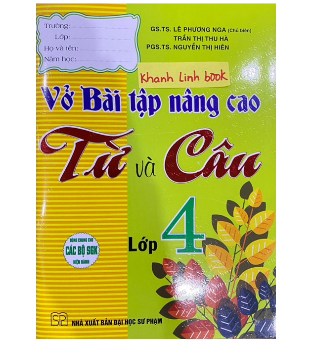 Sách Vở Bài Tập Nâng Cao Từ Và Câu Lớp 4