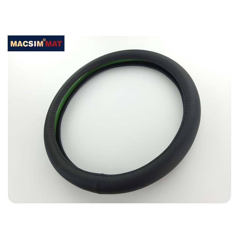 Bọc vô lăng cao cấp L631 chất liệu da thật - Khâu tay 100% size M - nhãn hiệu Macsim mã L631