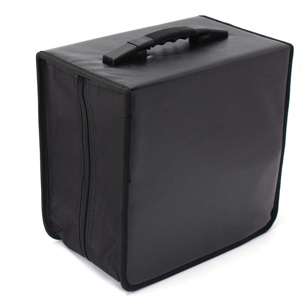 80/250 Disc Heavy Duty CD DVD Storage Bag Case PU Leather Disks DVD Holder