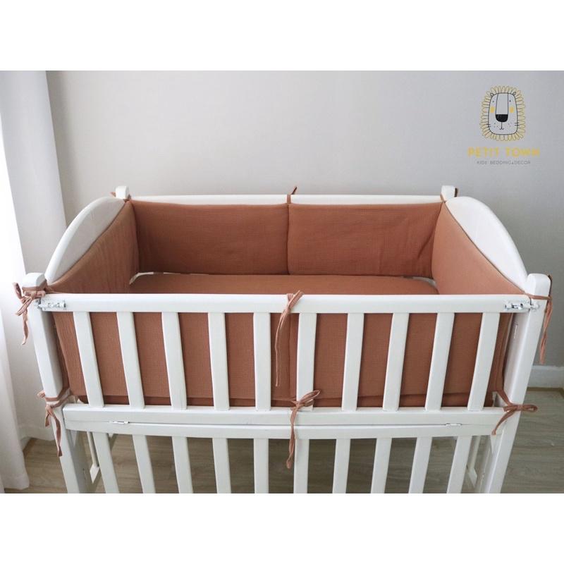 Quây cũi  xô muslin chần bông Petit Town kích thước 62x114