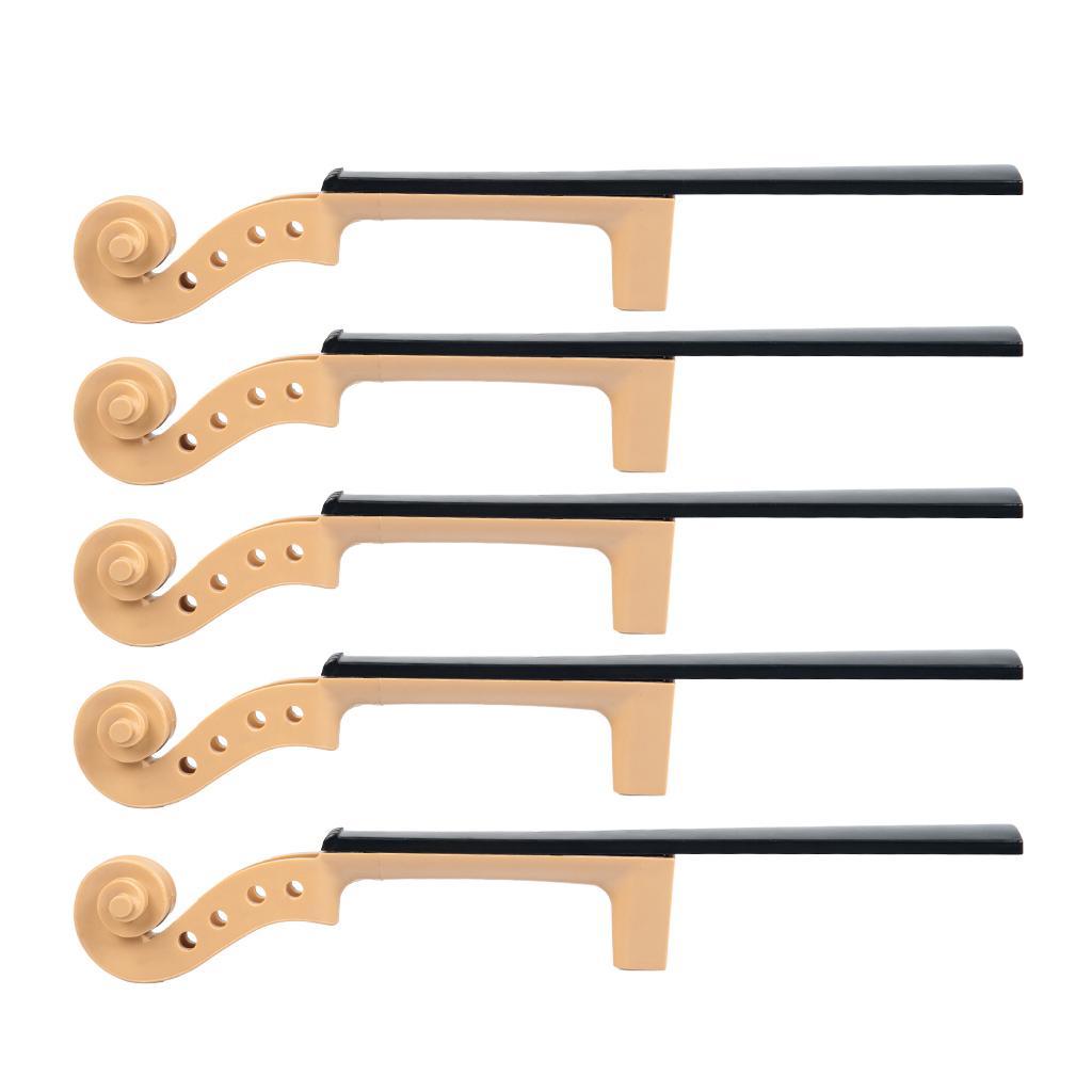 4/4 Polished Wood Violin Scroll Headstock Neck Material DIY Musical Instrument