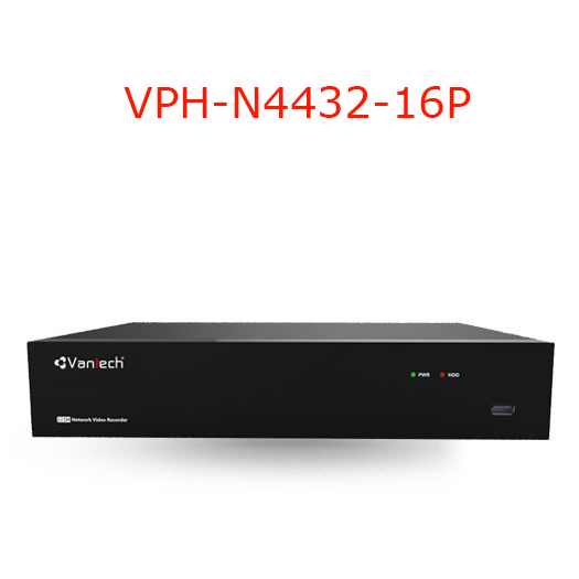 Đầu ghi NVR 32 kênh H.265 4K 16 cổng POE VPH-N4432/16P-Hàng chính hãng