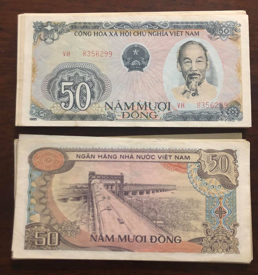Tờ 50 đồng Việt Nam bao cấp, tiền cổ sưu tầm
