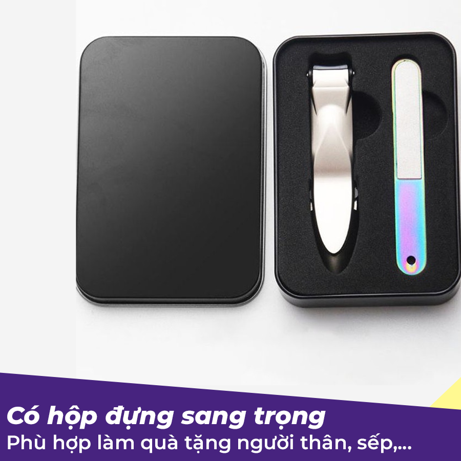 Bấm Móng Tay Chân Mini Chất Liệu Thép Nguyên Khối Đạt Chuẩn Y Tế, Tích Hợp Ngăn Đựng Móng Sạch Sẽ, Phù Hợp Làm Quà Tặng