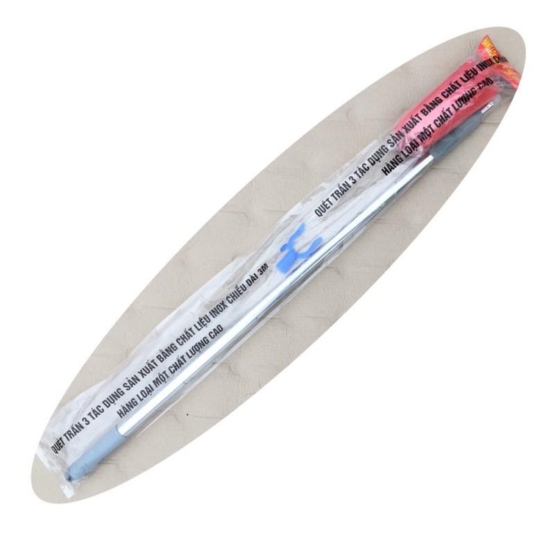 [KoSuyTu] Chổi Quét Trần Inox Đặc 3 Trong 1 - Quét Trần, Lau Trần Lau Tường, Phơi Quần Áo