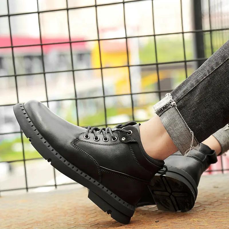 Phong cách mới nhất Giày bốt Martin giày đôi giày công sở chống trượt giày thường bán nhẹ