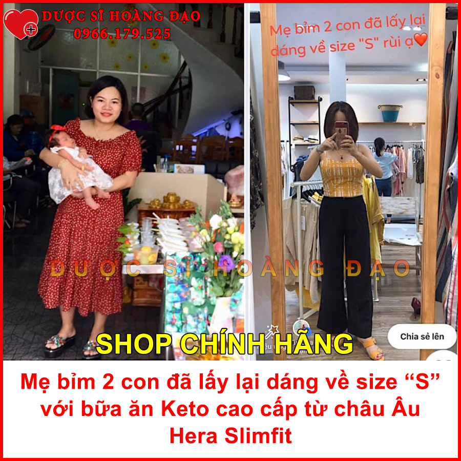Sữa giảm cân Hera Slimfit 500gr - Giảm 3-7kg/ 1 liệu trình - Hỗ trợ Giảm cân nhanh và an toàn