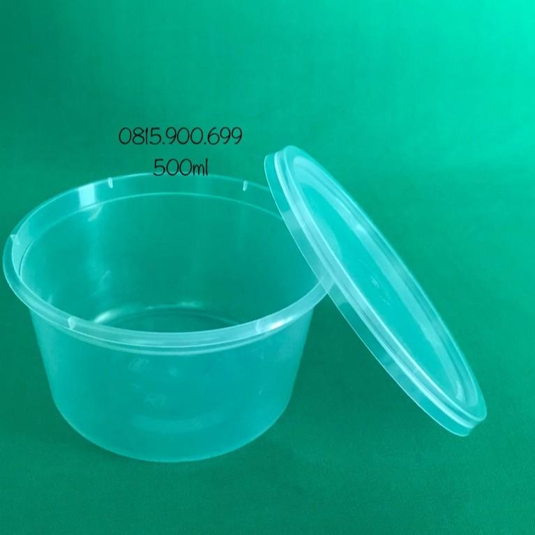 HỘP NHỰA TRÒN PP CÓ NẮP 500ml