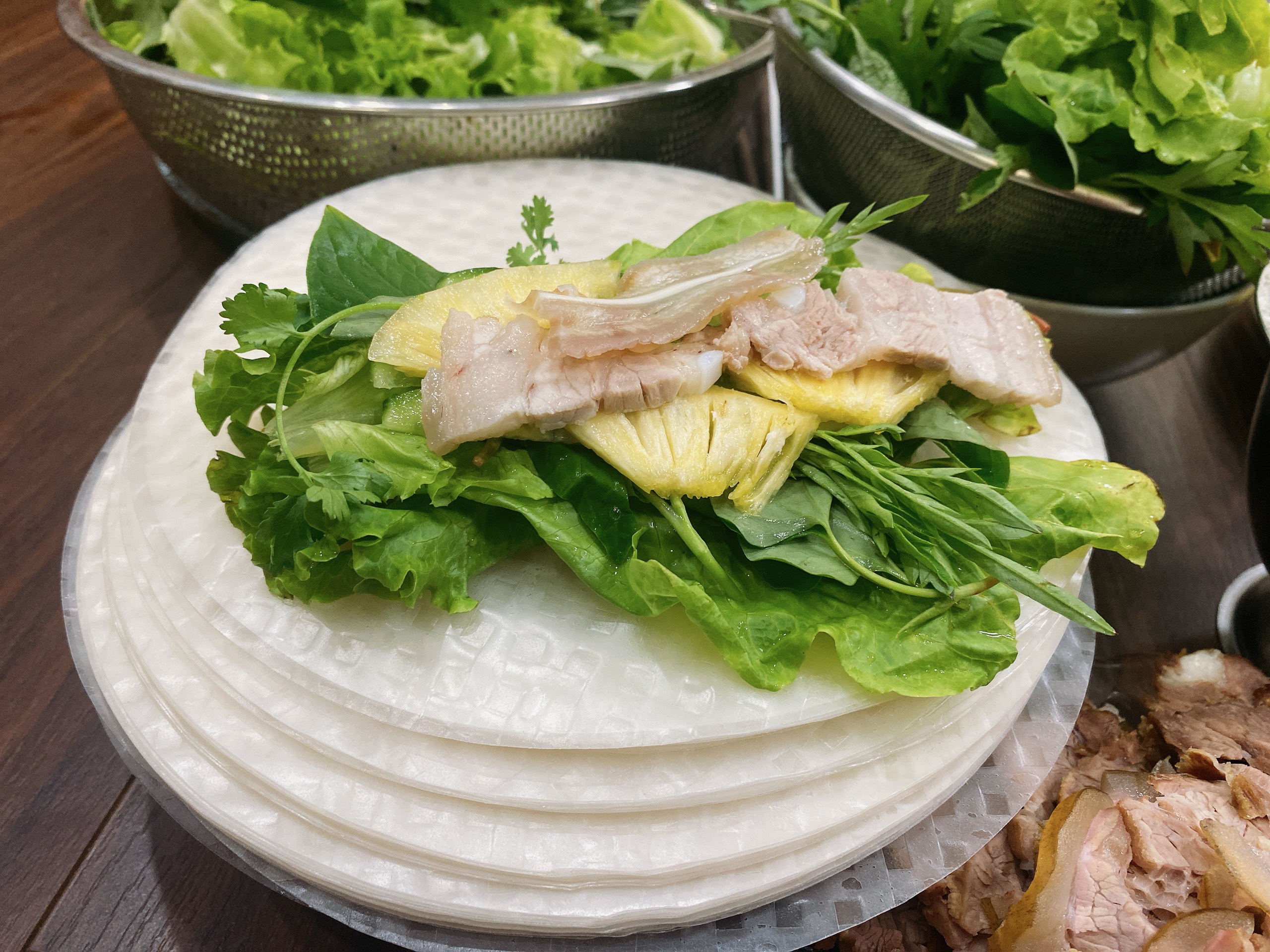 [Combo chung đôi] Bánh tráng gỏi cuốn Shammi tròn size 22cm túi 400g + Bún tươi Shammi túi 400g