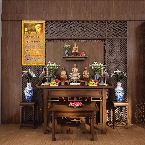 Tranh Phật Adida, Phật Thích Ca, Quan Âm, Tam thánh treo tường và dán tường