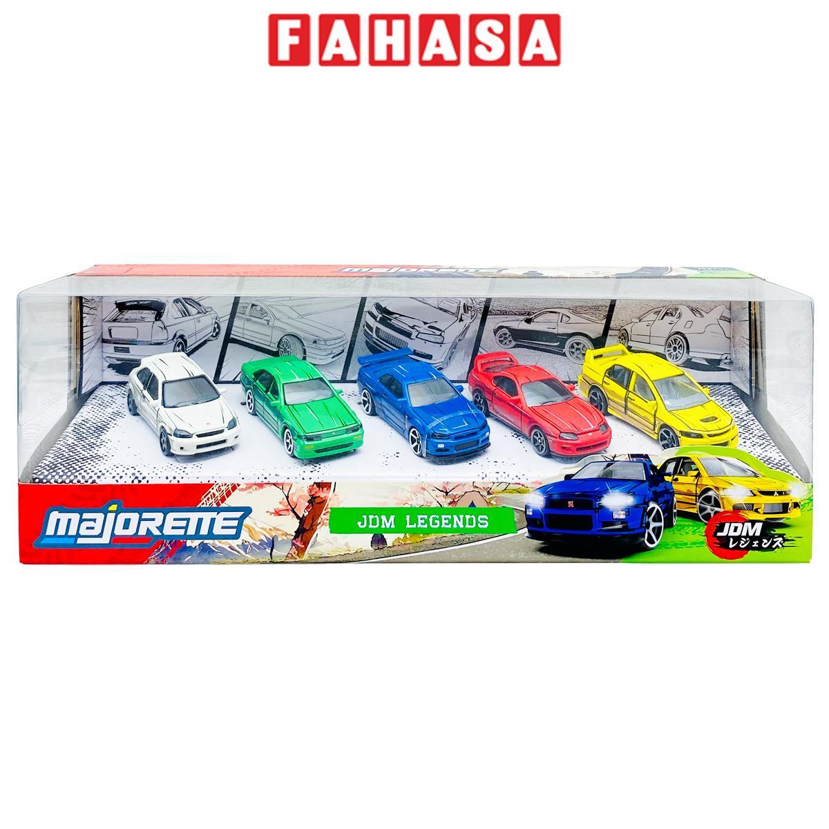 Bộ 5 Đồ Chơi Mô Hình Xe 5 Pieces Giftpack - Majorette 8502005000 - JDM Legends