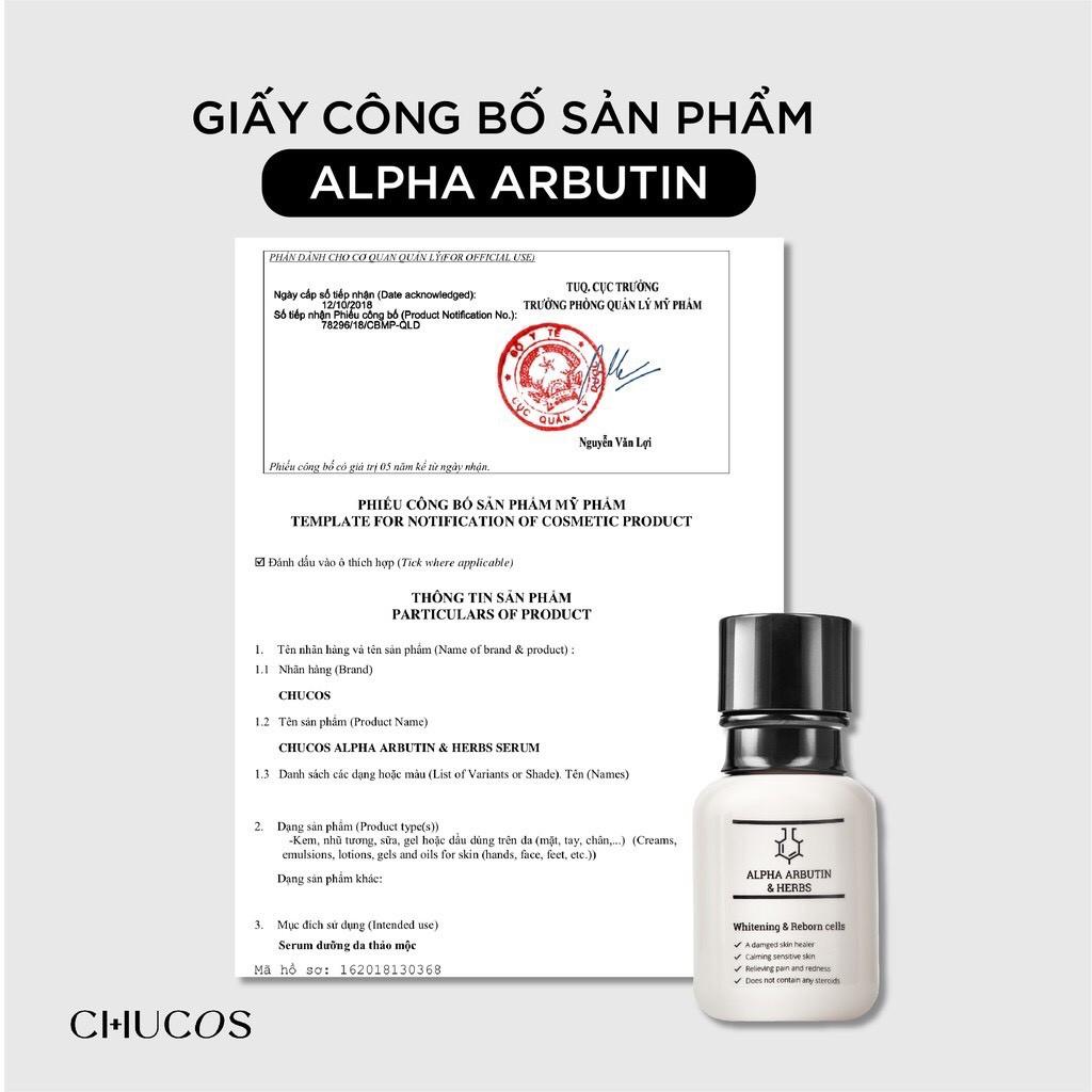 Serum CHUCOS alpha-arbutin & herbs 30ml