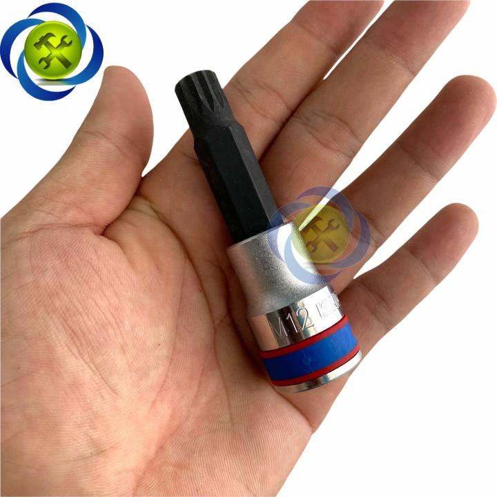 Đầu tuýp hình sao 12 cạnh loại 1/2 KINGTONY dài 80mm - 4036