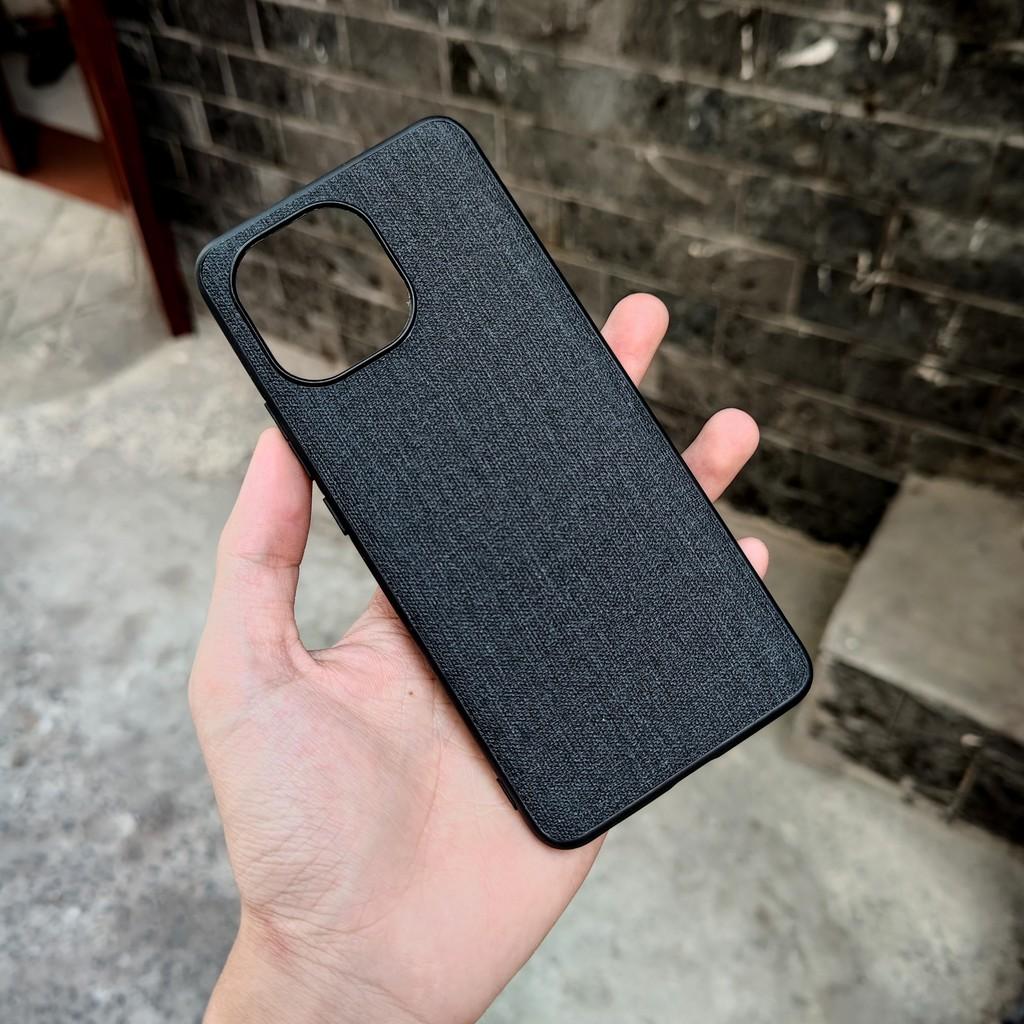 Ốp lưng Mi 11 vân vải Jean chống bám vân tay, Nhiều màu
