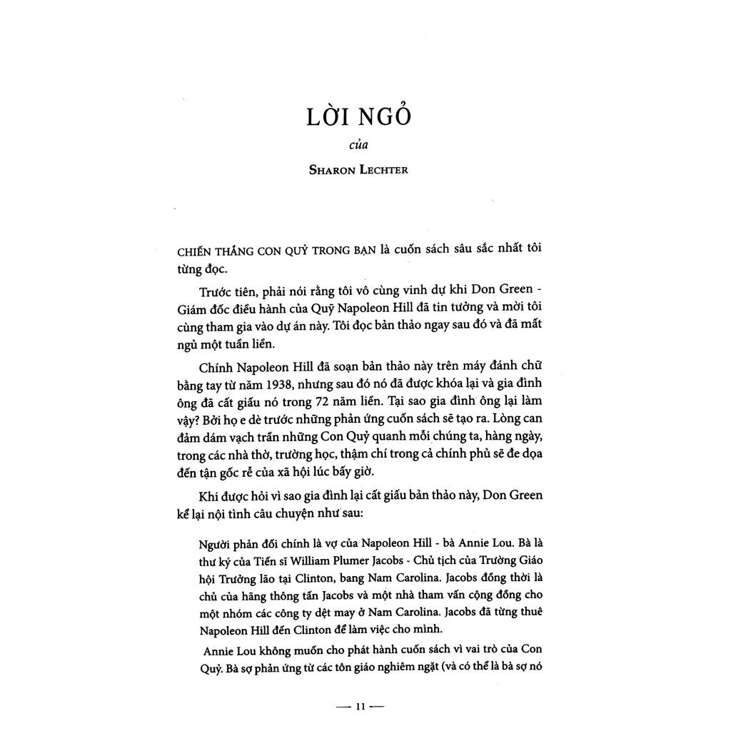 Sách - Chiến Thắng Con Quỷ Trong Bạn - Bí Quyết Tự do Và Thành Công - Napoleon Hill - Thái hà Sach24h