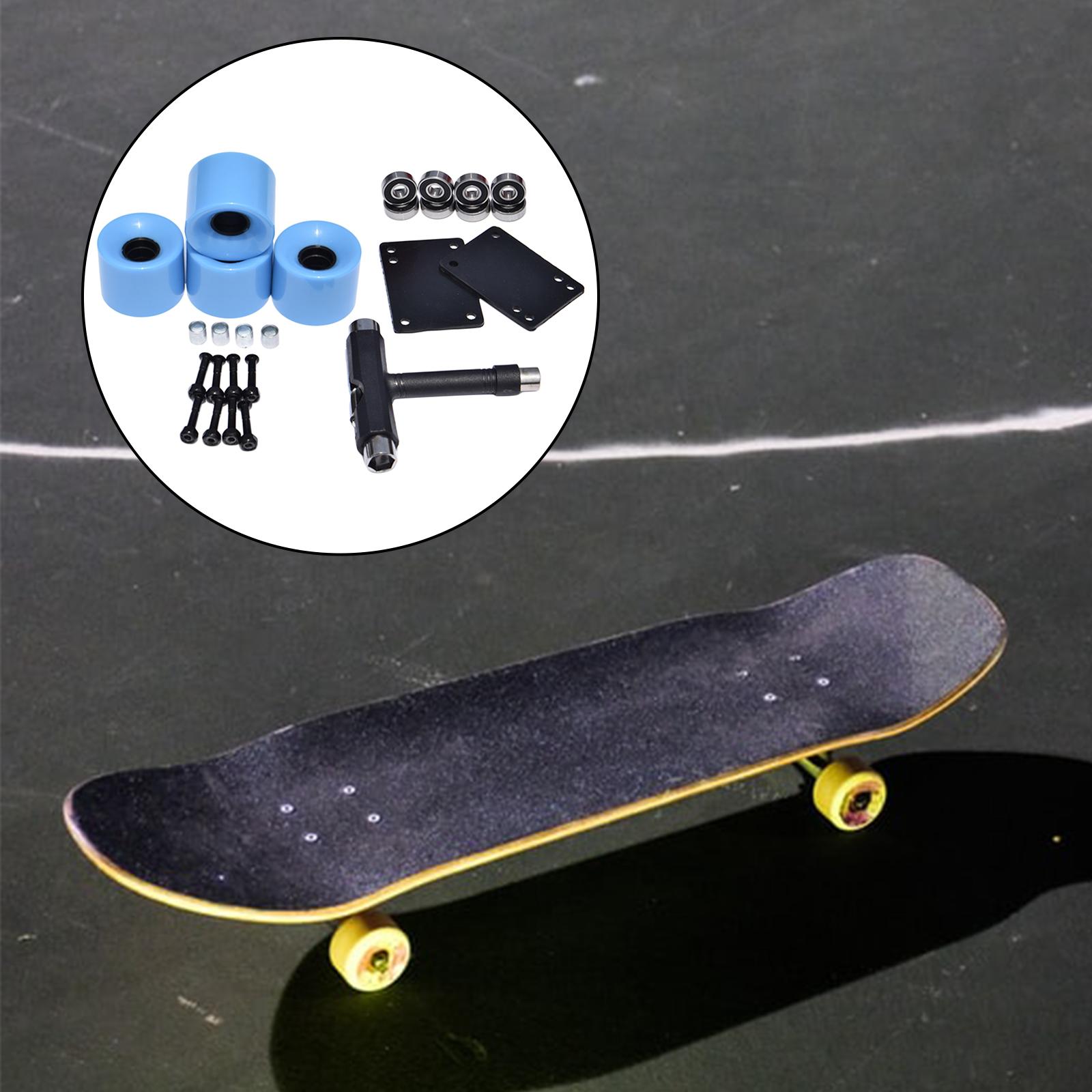 4x 78A Skateboard Wheels Replacement 60X45mm Longboard Roller Parts