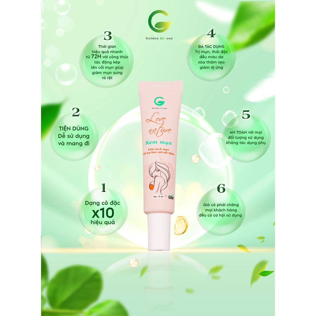 Hình ảnh Kem Mụn Love Nature GOLDEN LIFE ONE 15G