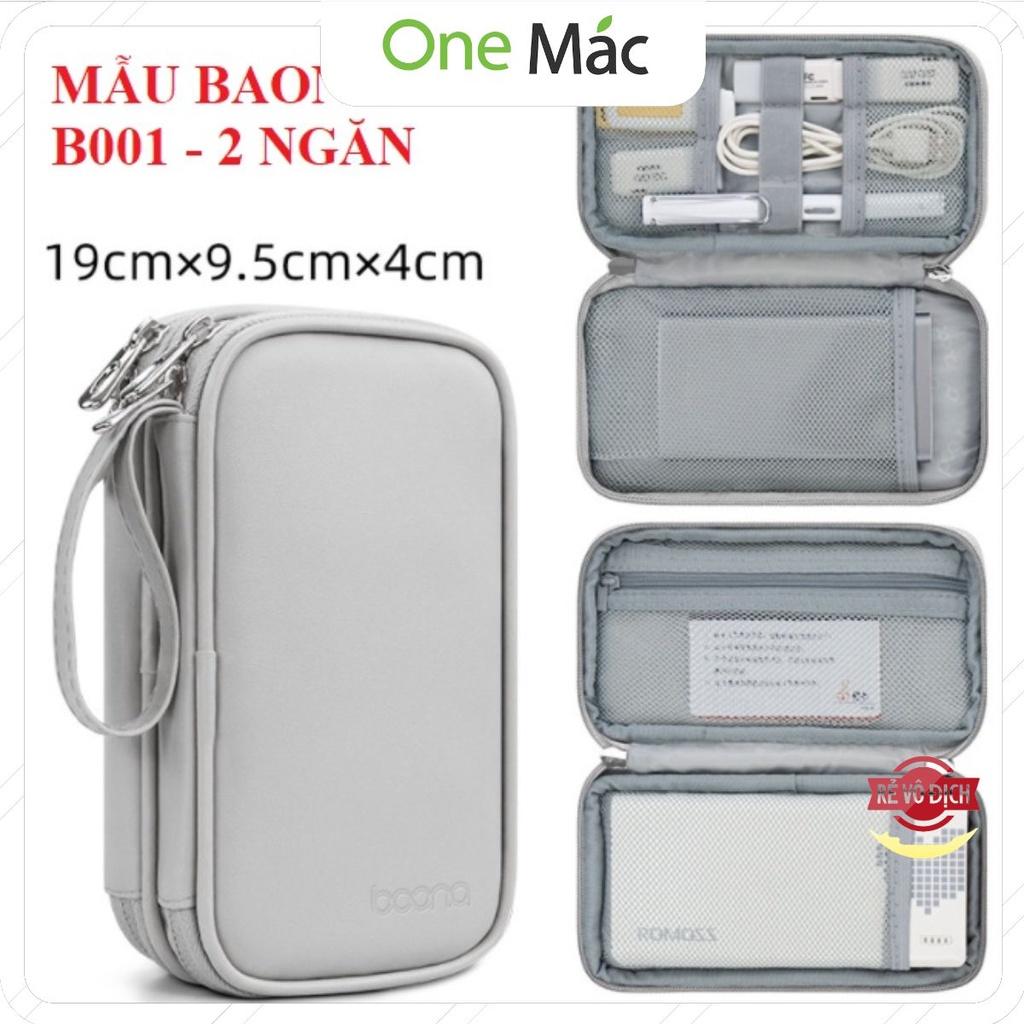 Túi đựng phụ kiện công nghệ, điện thoại, bộ sạc macbook, máy tính bảng, dây cáp sạc, pin dự phòng Baona BN001, BN003