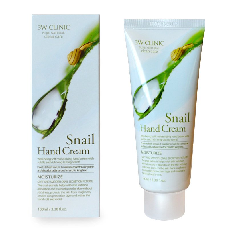 Kem dưỡng da tay ốc sên 3W Clinic Snail Hand Cream (100ml)