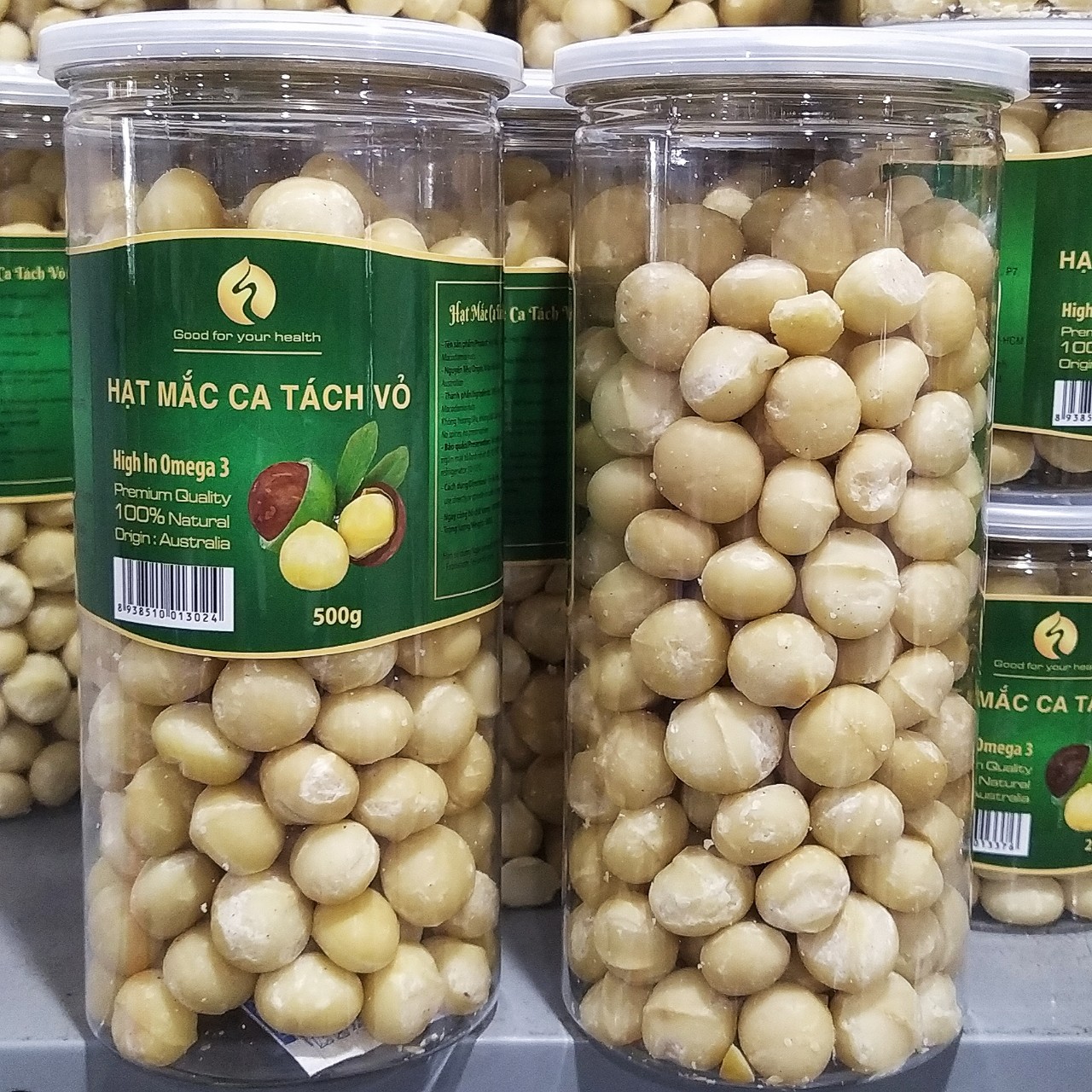 Macca tách vỏ (hũ 500gr)