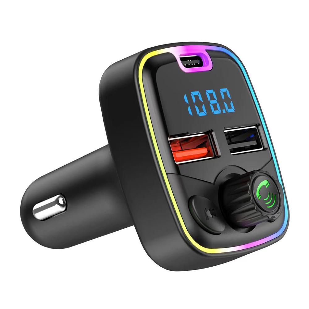 Car BT MP3 Player Radio Receiver PD & Dual USB Car Charge Adapter Support Hands-Free Calling U-Disk Playback