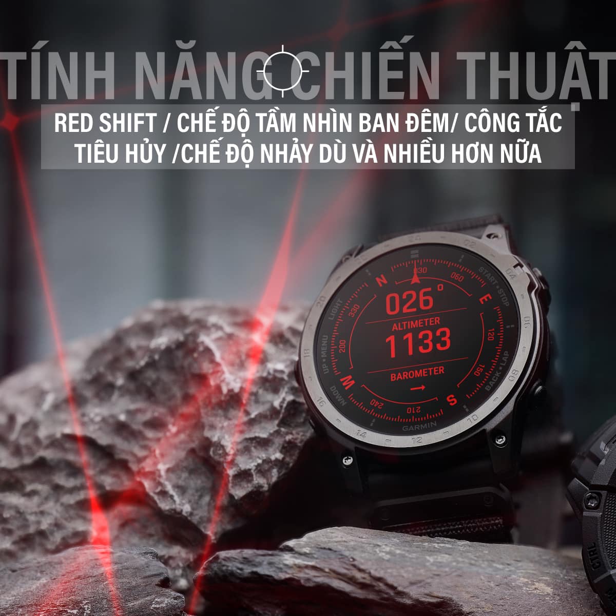 Đồng hồ thông minh Garmin tactix 7 (51 mm) AMOLED Edition - Hàng chính hãng