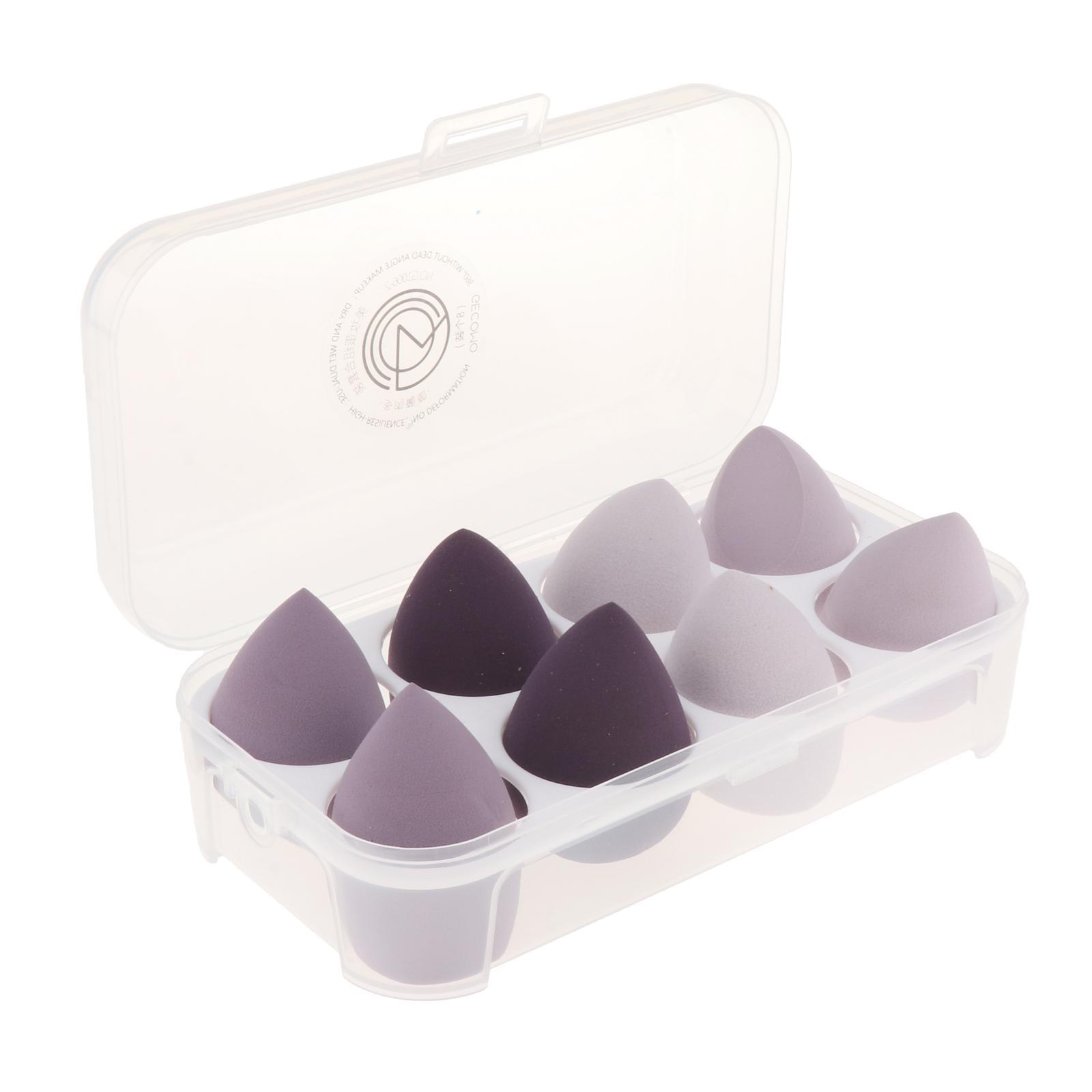 8x Makeup Sponge Set Foundation Concealer Powder Cosmtics Puff Latex-Free for all kinds of cosmetics, foundation, BB cream